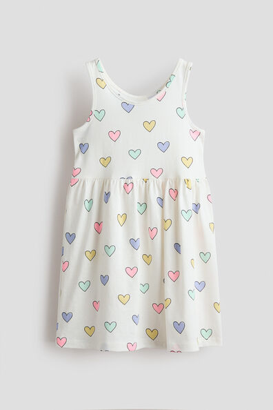 Patterned jersey dress