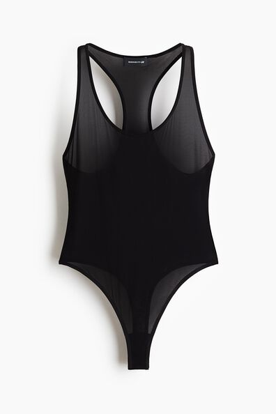 Sheer sleeveless body