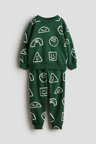 2-piece printed sweatshirt set
