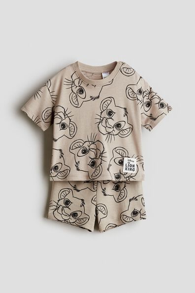 2-piece printed set
