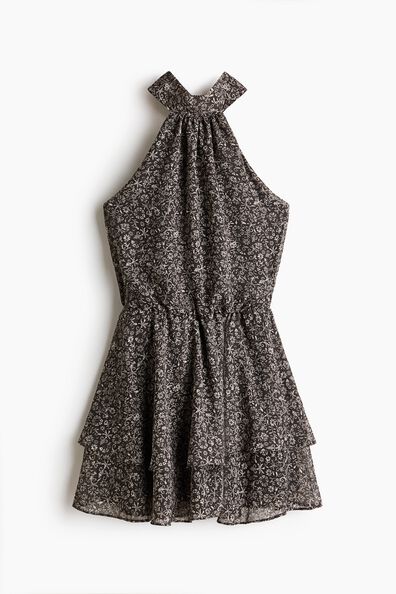 Chiffon halterneck dress
