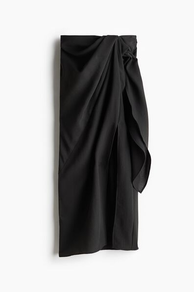Knot-detail maxi skirt