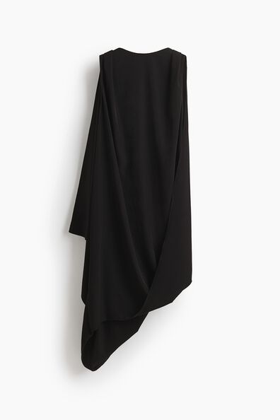 Draped midi dress