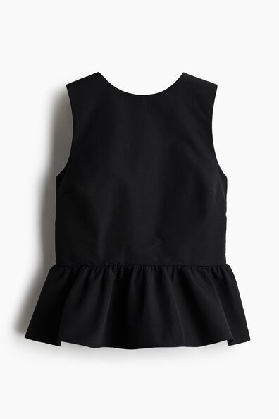 Tie-detail peplum top