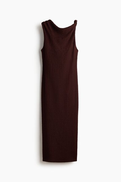 Textured jersey dress