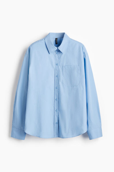 Oversized cotton shirt