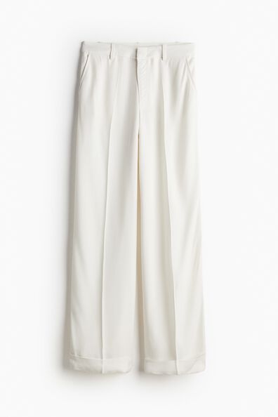 Tailored turn-up trousers