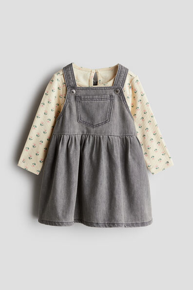 2-piece top and dress set