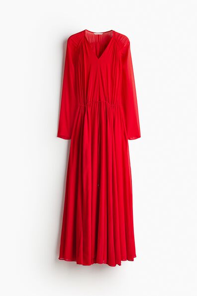 Long chiffon dress