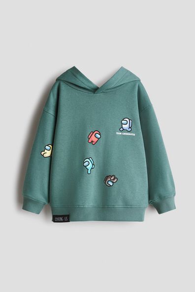 Print-motif hoodie
