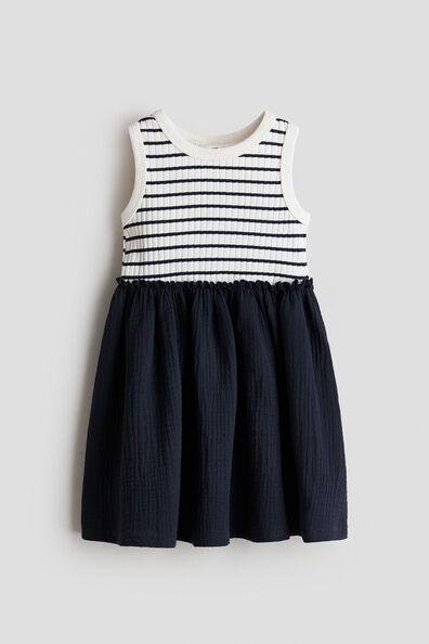 Muslin-skirt dress