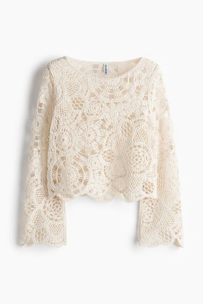 Crochet-look top