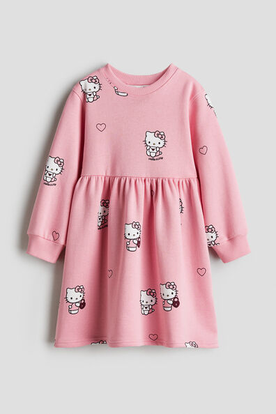 Printed sweatshirt dress
