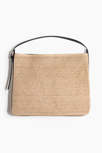 Straw shoulder bag