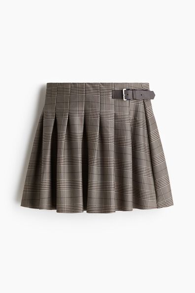 Pleated mini skirt