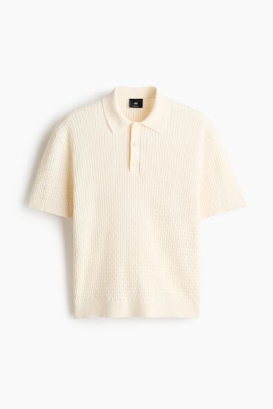 Regular Fit Knitted cotton polo shirt