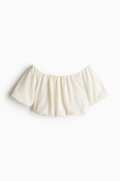 Cropped off-the-shoulder top
