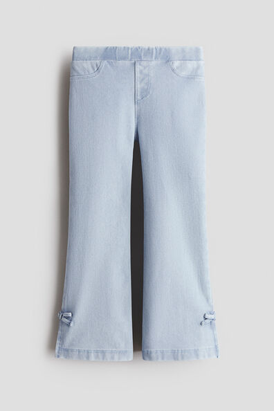 Denim-look flared jeggings