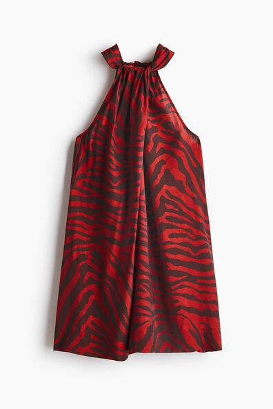 Tie-neck dress