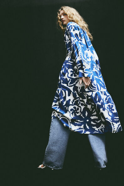 Viscose shirt dress