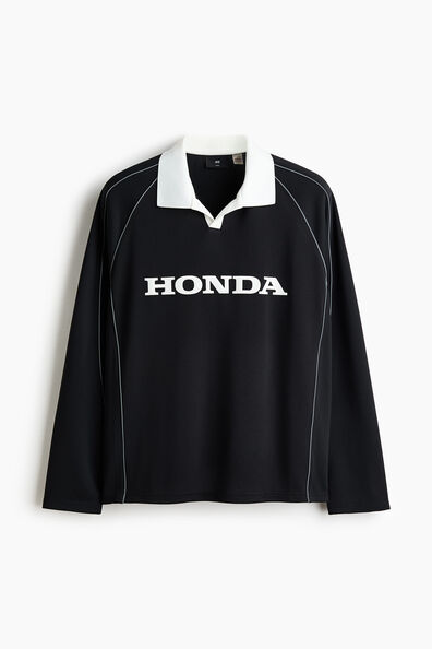 Loose Fit Printed polo shirt