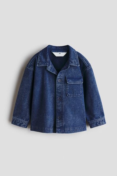 Cotton denim overshirt