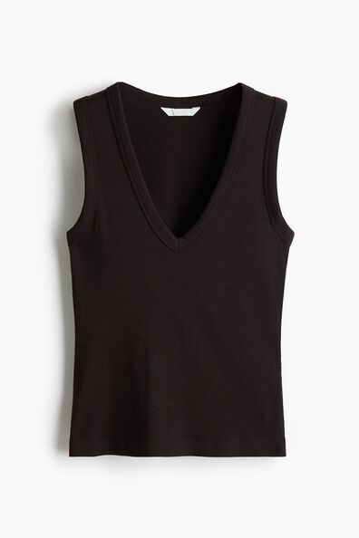 Ribbed vest top