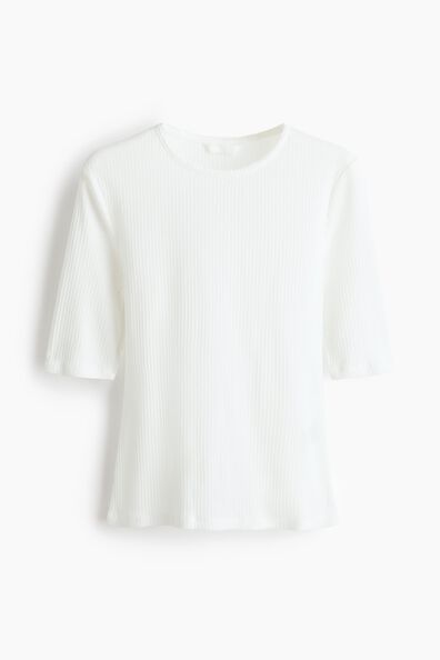 Pointelle jersey T-shirt