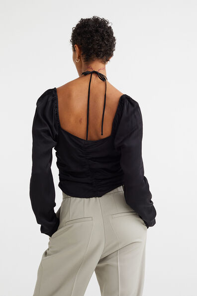 Draped blouse