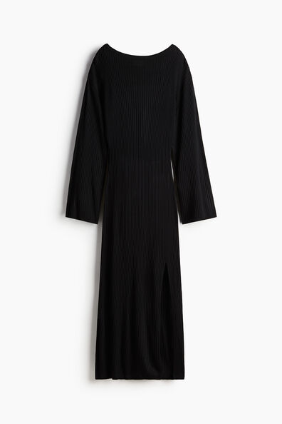 Rib-knit dress
