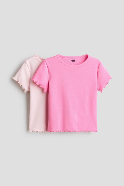 2-pack ribbed cotton T-shirts