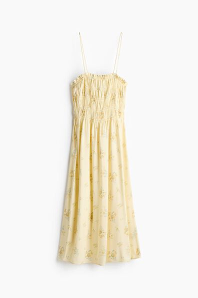 Smocked strappy dress