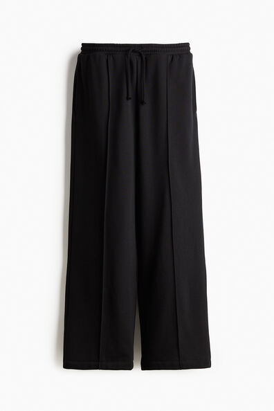 Crease-front sweatpants
