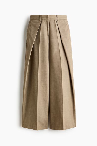 Wrap-detail tailored trousers
