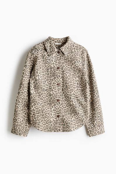 Cotton denim overshirt