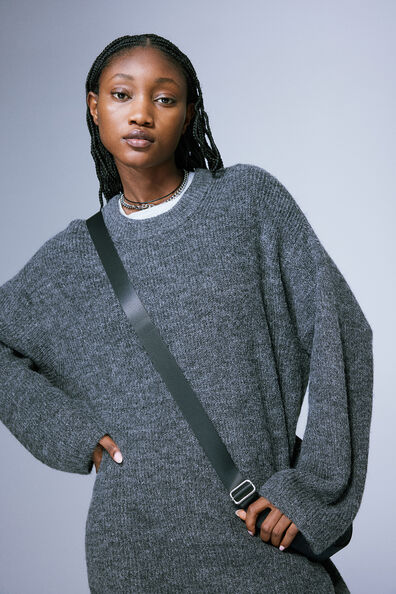 Oversized knitted dress