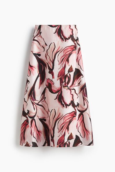 Flared maxi skirt