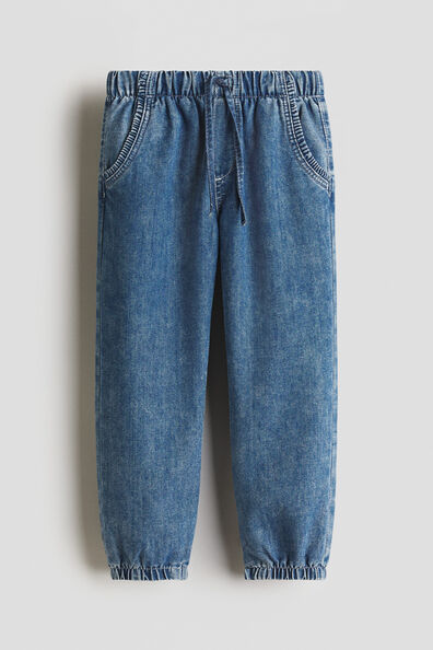 Denim joggers