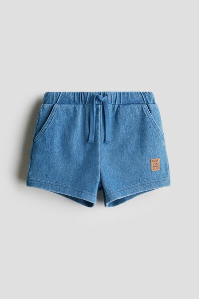 Denim-look shorts