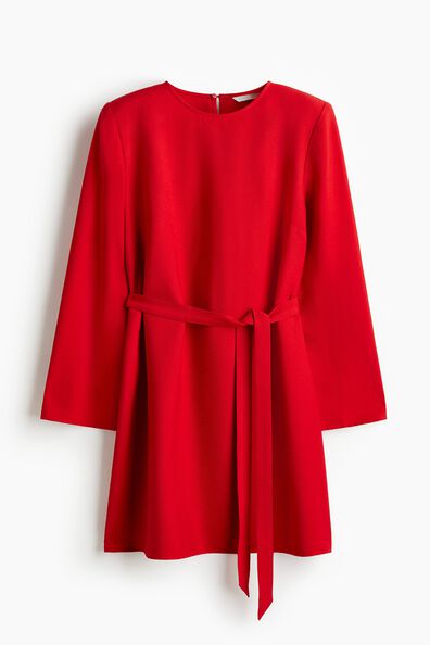 Tie-belt dress