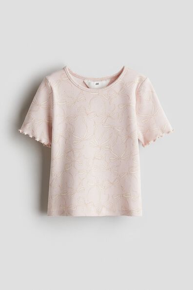 Ribbed cotton top
