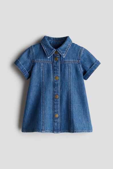 A-line denim dress
