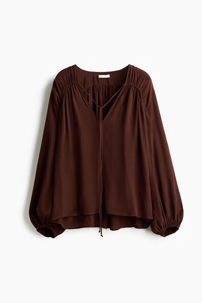 Oversized viscose blouse