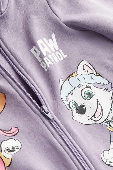 Printed sweatshirt all-in-one suit