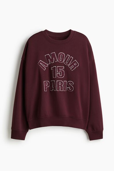 Motif-detail sweatshirt