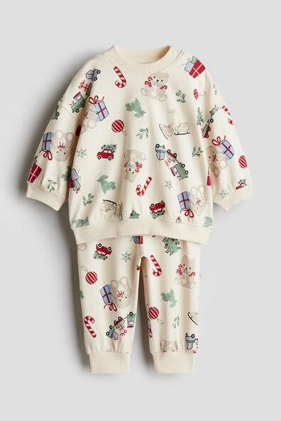 2-piece printed set