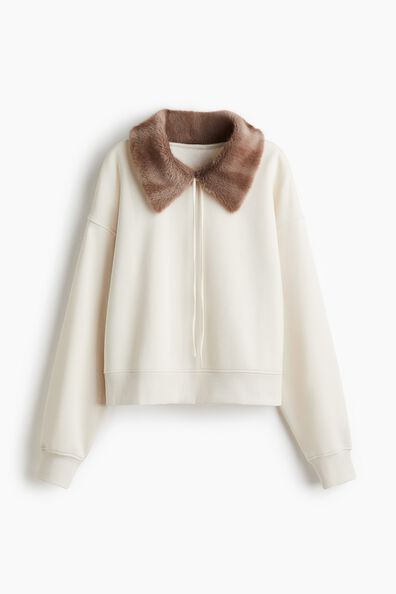 Collared sweatshirt