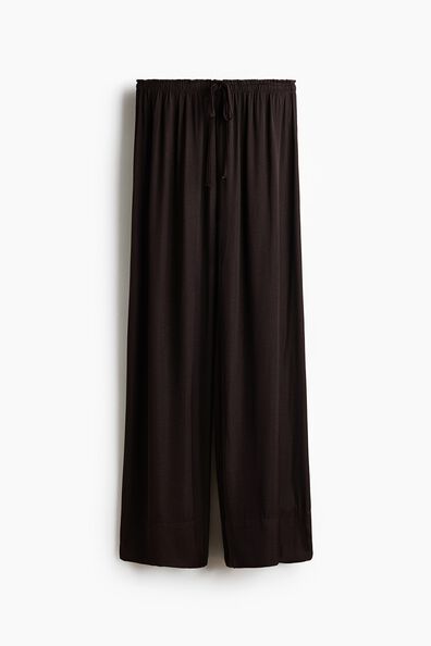 Wide drawstring trousers