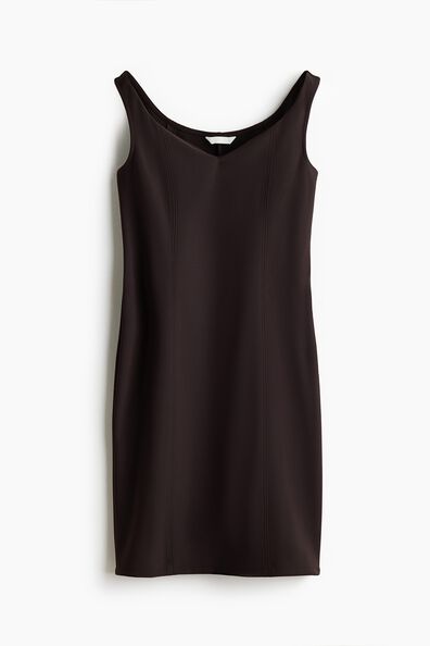 Off-the-shoulder jersey dress