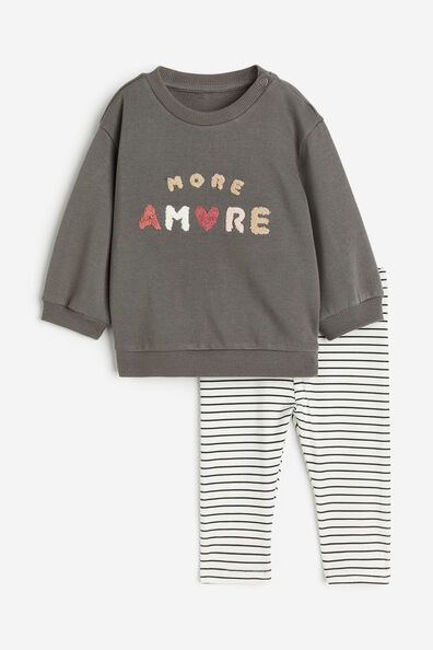 2-piece printed cotton set